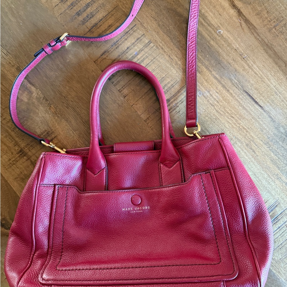Marc Jacobs Deep Red Leather Satchel - Picture 5 of 5